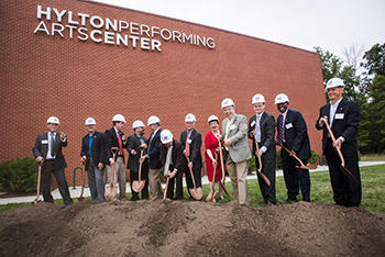 Breaking ground for the new Education and Rehearsal wing at the Hylton Center.