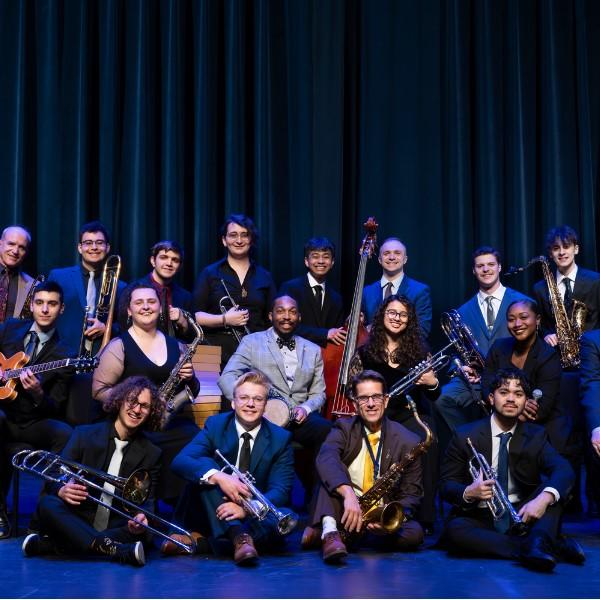 Musicians holding instruments
