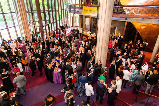 Guests enjoy cocktails during the 12th Anniversary Gala at the Hylton Center. 