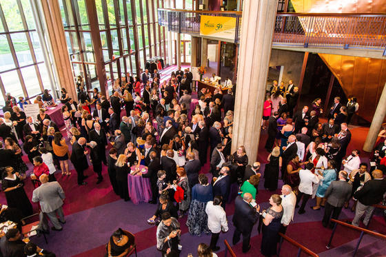 Guests enjoy cocktails during the 12th Anniversary Gala at the Hylton Center.